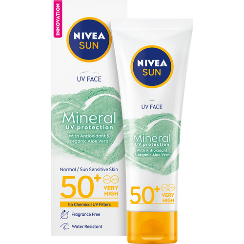 NIVEA SUN UV mineral krema za zaštitu kože lica od sunca SPF 50+ 50 ml slika 1