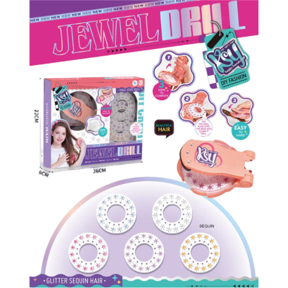 MKT206574 Jewel Drill Dijamantna mašina i bušilica za nakit 26x6cm slika 1