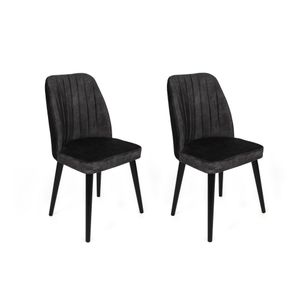 Alfa-437 V2 Antracit Crni Set Stolica (2 Komada)