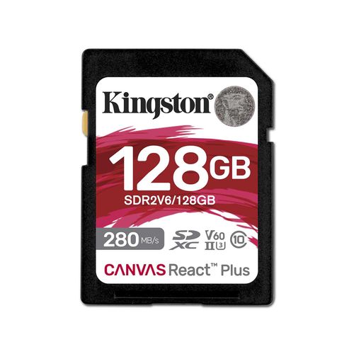 KINGSTON Memorijska kartica SDR2V6/128GB 128GB SDXC UHS-II 280R/150W U3 V60 slika 2