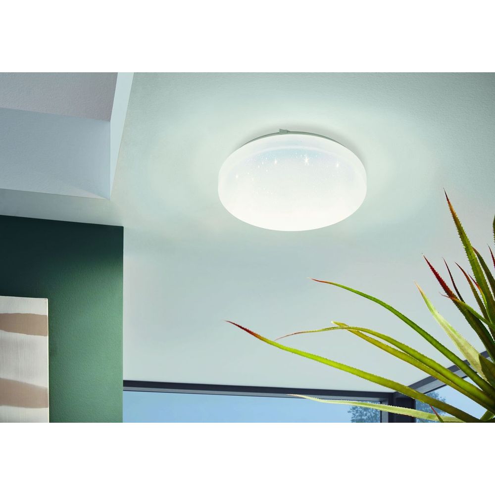 Eglo Frania-s plafonjera/1, led, 11,5w, prom 280, bijela/kristal ekt  slika 5