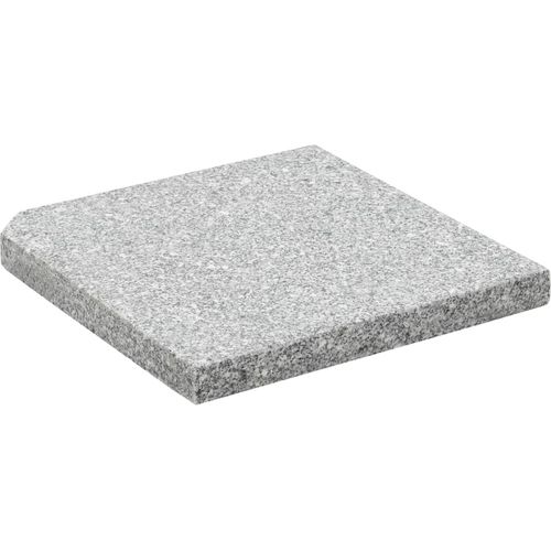 Postolje za suncobran granitno 25 kg četvrtasto sivo slika 12
