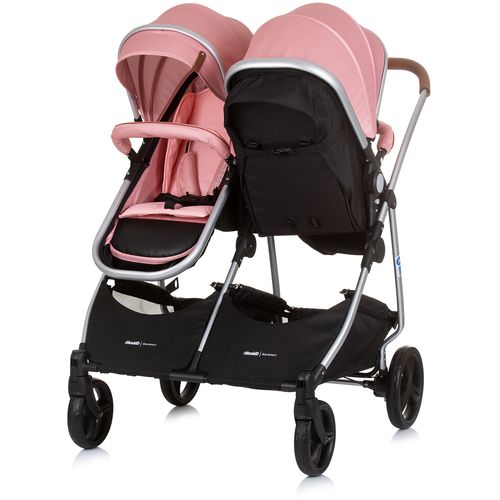 Chipolino dječja kolica za blizance ili dvoje djece Duo Smart Flamingo slika 4