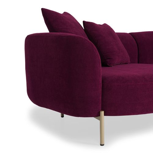 Ugaona Sofa Macaroon - Fuchsia Fuchsia slika 5