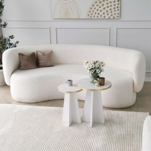 Mushroom 2 - Gold, White Gold
White Coffee Table Set