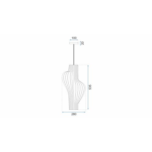 TOOLIGHT GEOMETRIJSKA STROPNA SVJETILJKA CRNA APP484-1CP slika 18