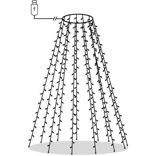 Mrežasta rasvjeta za božićno drvce sa 180 LED žarulja 180 cm slika 21