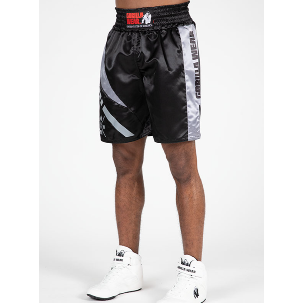 Gorilla Wear Bokserski šorc Hornell - Black/Gray - M slika 3