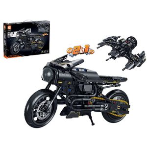 2u1 kockice za sastavljanje motora/letjelice 571kom. crni