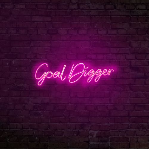 Wallity Ukrasna plastična LED rasvjeta, Goal Digger - Pink slika 3