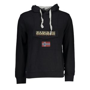 NAPAPIJRI MEN'S BLACK ZIPLESS SWEATSHIRT