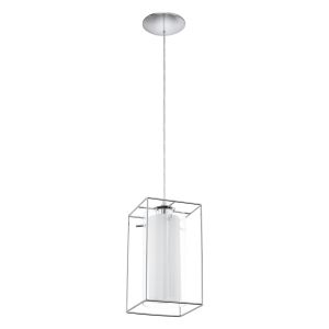 Eglo Loncino 1 Visilica - Krom/Prozirno Bijela, E27