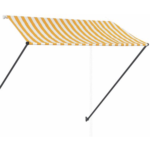 Tenda na uvlačenje s LED svjetlima 300 x 150 cm žuto-bijela slika 29