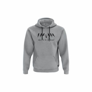 XGB3 Duks sa kapuljačom i džepom Dare to be Different Tee Silver