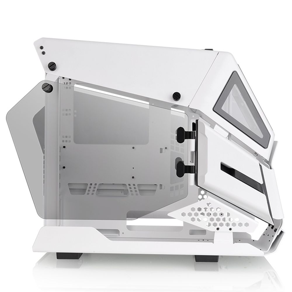 Thermaltake AH T200 SnowmATX, 2x TG panels, white slika 3