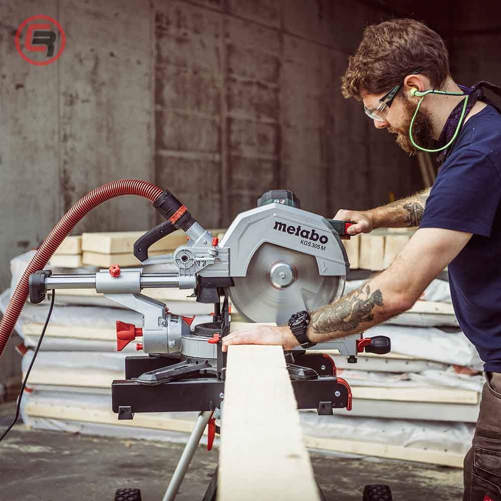 Metabo Pila Kružna KGS 305 M Za Kutno Rezanje Potezna 305 mm / 2,0 kW Sa Dva Lista Pile – 613305900 slika 3