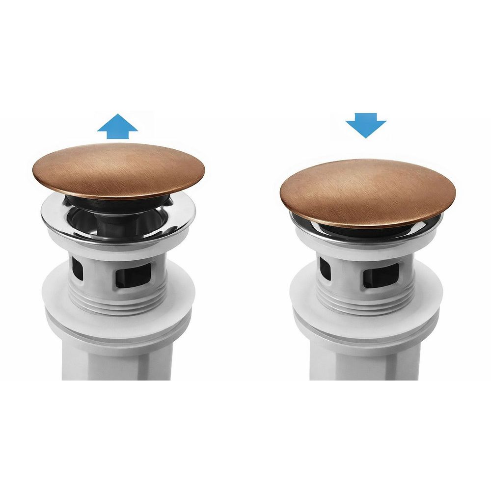 Sifon za umivaonik s click-clack ventilom REA Flow Brush Copper slika 5