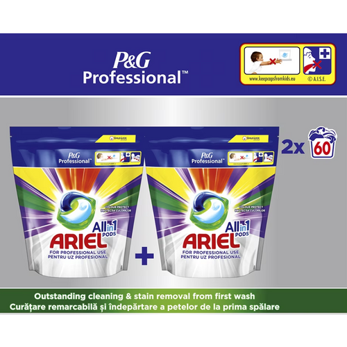 Ariel Professional All in One Color kapsule za pranje veš, 120kom XXL slika 1