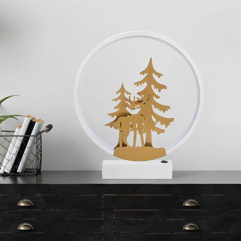 XMAS16 Bijela Zlata Stolna Lampa slika 3
