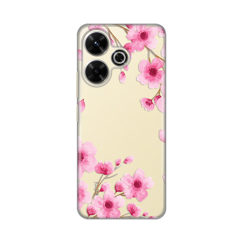 Torbica Silikonska Print Skin za Xiaomi Redmi 13 Rose Flowers slika 1