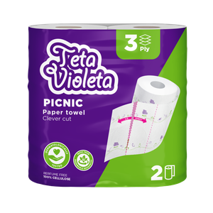 Teta Violeta Kuhinjski ručnici 2/1 3sl. PICNIC, Clever Cut 2 x 120 listića