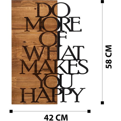 Wallity Zidna dekoracija drvena, Do More Of What Makes You Happy slika 8