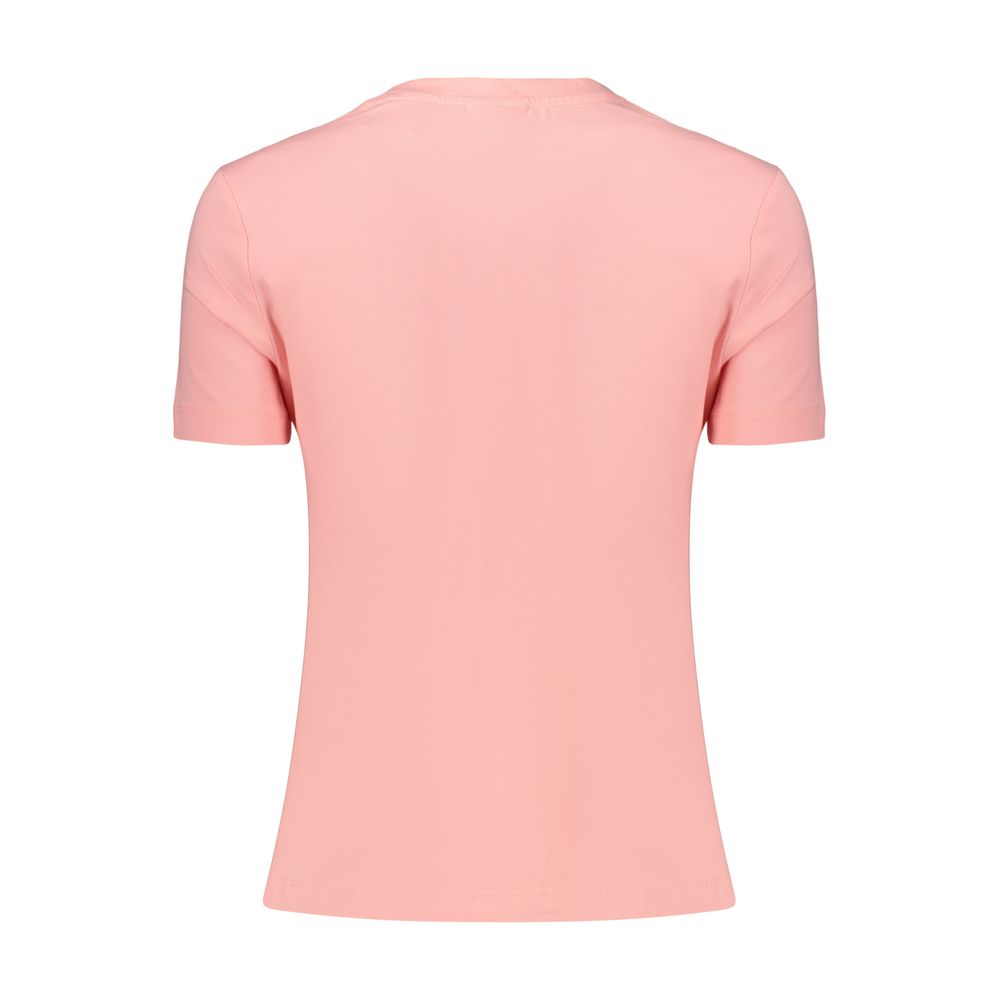 GUESS JEANS WOMEN'S SHORT SLEEVE T-SHIRT PINK slika 2