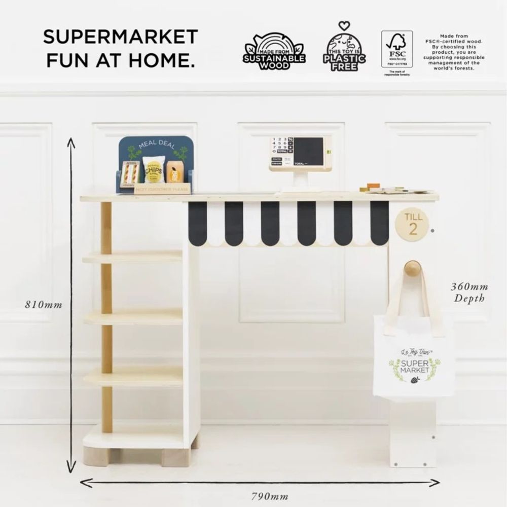 Le Toy Van Drveni pult Supermarket slika 2