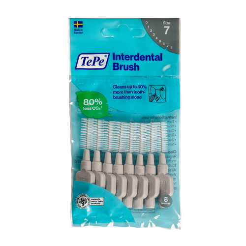 TePe Original Interdentalne četkice Sive vel. 7 / 1,3 mm - vrećica 8 kom slika 1