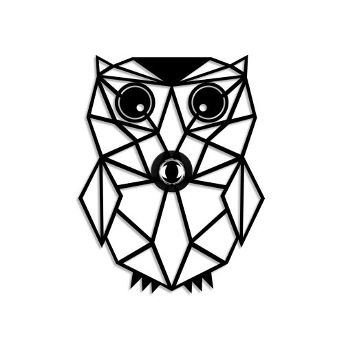 Owl Black Wall Lamp slika 7