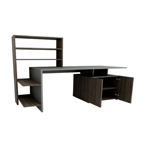 Woody Fashion Studijski stol, Melis - Walnut, Anthracite slika 4