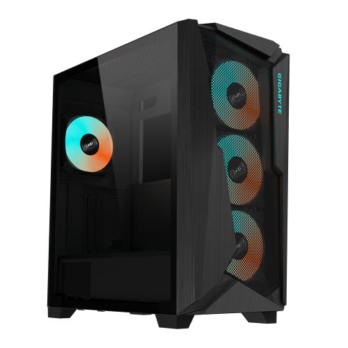 Gigabyte C301G V2 C301 V2 GLASS BLACK, Mid Tower, up to E-ATX, CPU Height : 170mm, GPU Length : 400mm, PSU Length : 180mm, Up to 360mm Liquid Cooling Compatible slika 1