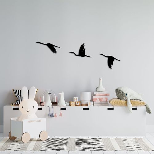 Migrant Birds - 291 Black Decorative Metal Wall Accessory slika 2