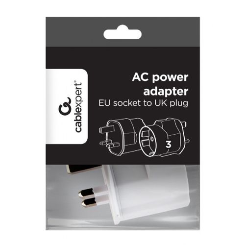 Travel adapter A-AC-EUFUKM-01 Gembird  EU na UK, 13A slika 2