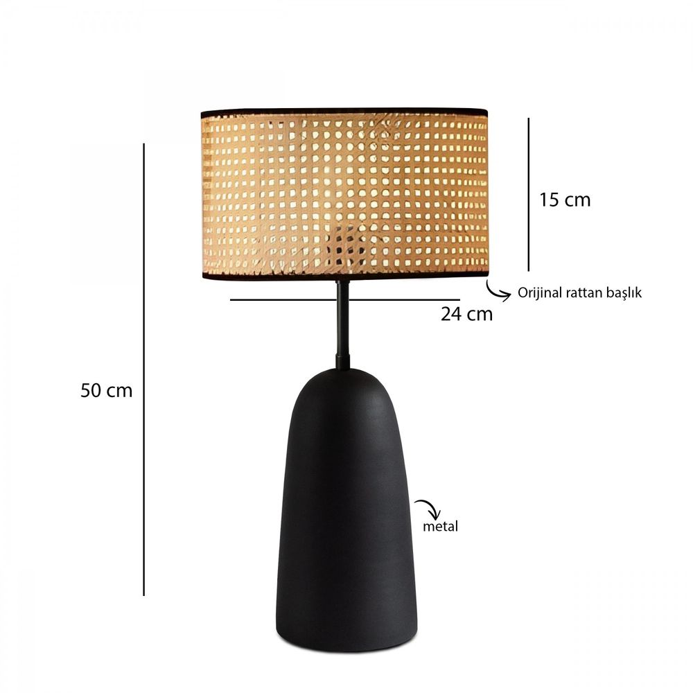 AYD-3742 Crni Luster i Set Stolnih Lampi slika 4