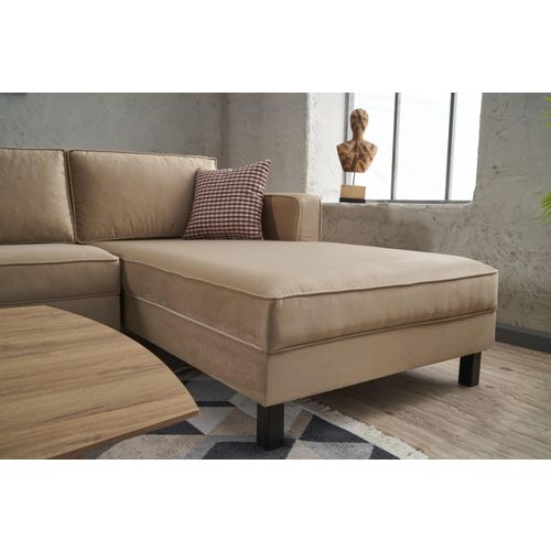 Atelier Del Sofa Kutna garnitura, Krem, Kale Velvet Right - Cream slika 5