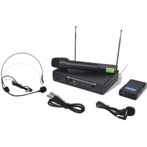 VHF prijemnik s bežičnim mikrofonom i naglavnim slušalicama slika 8