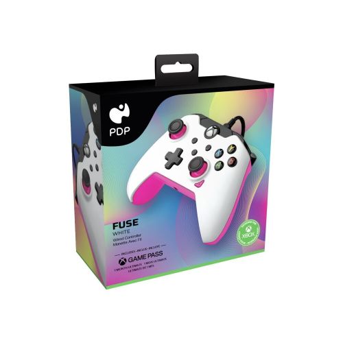 PDP XBOX WIRED CONTROLLER WHITE - FUSE (PINK) slika 4