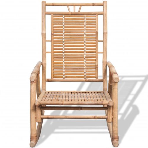Vrtna stolica za ljuljanje od bambusa slika 26