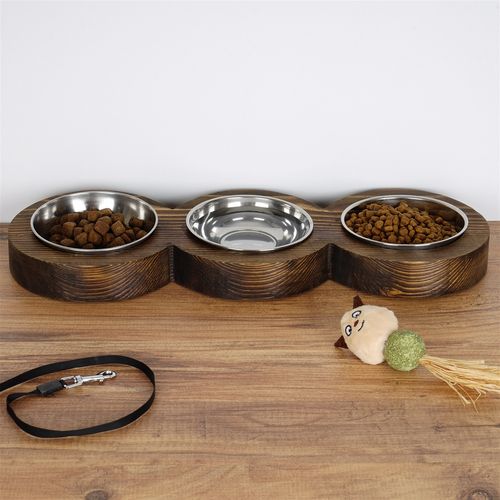 PET010 Walnut Pet Food Bowl slika 4