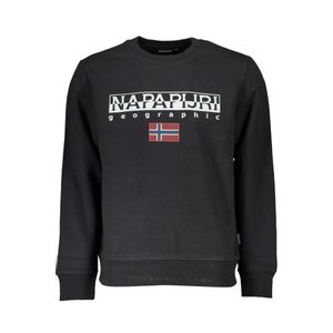 NAPAPIJRI MEN'S BLACK ZIPLESS SWEATSHIRT