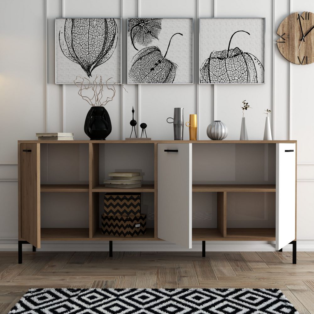 Aurora - 1634 Oak White Konzolni Stol slika 3