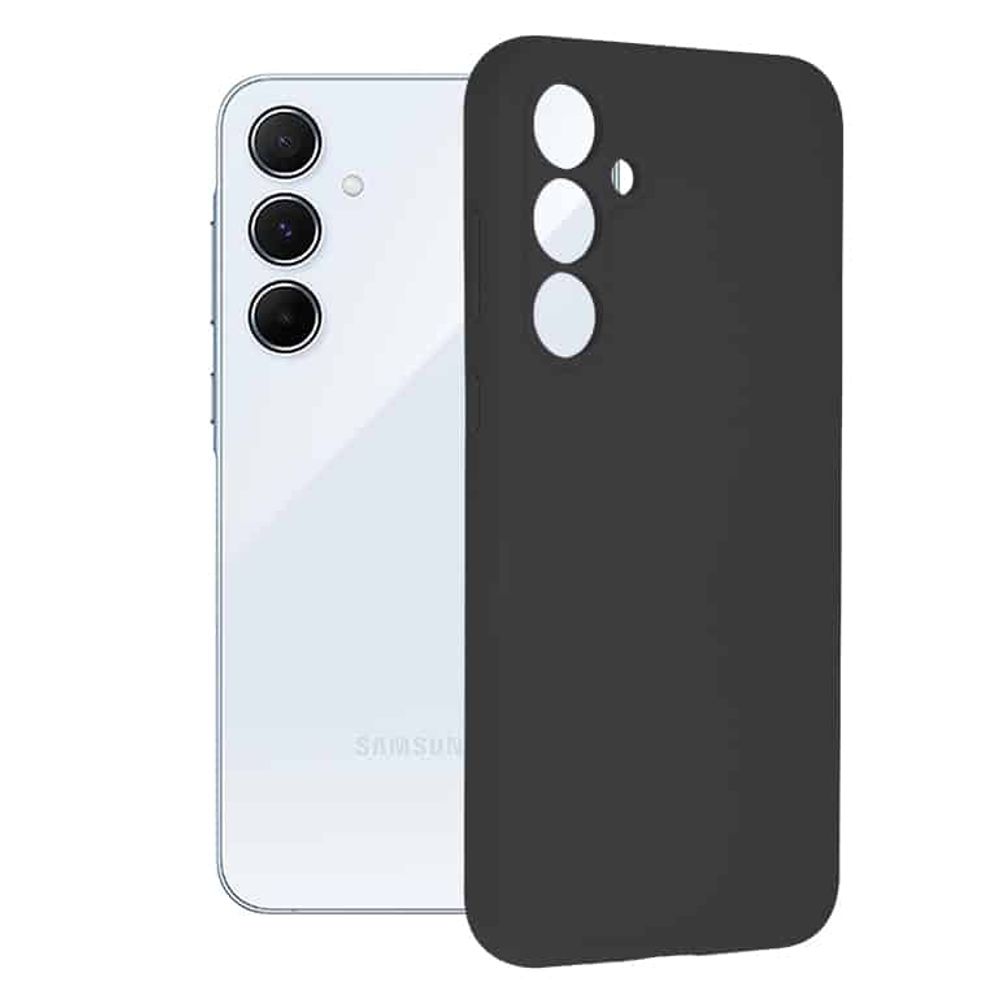 Techsuit Soft Edge Silicone maska za Samsung Galaxy A55 5G crna slika 5