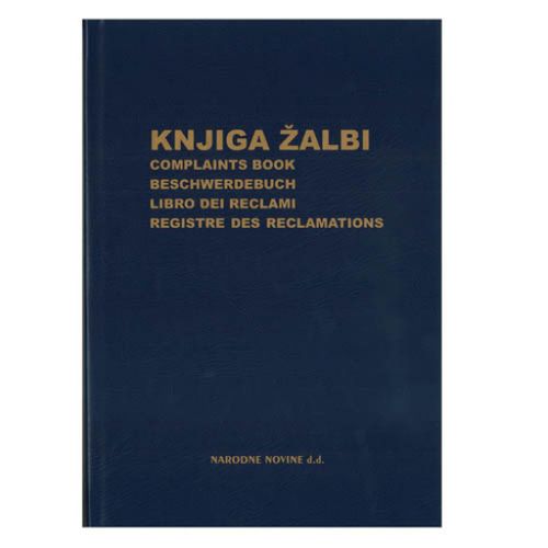 XII-50 KNJIGA ŽALBI; Knjiga 3 x 50 listova, 22 x 30 cm slika 1