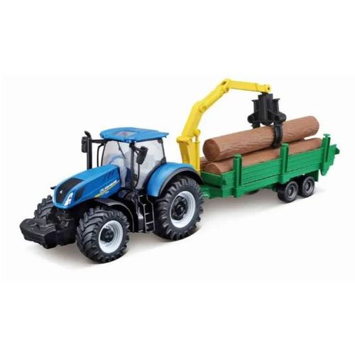 Burago Tractor With Trailer Asst. slika 5