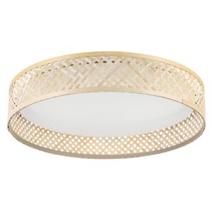 Eglo plafonjera 'LUPPINERIA' - LED, 24W, Ø380 mm, drvo/pletena