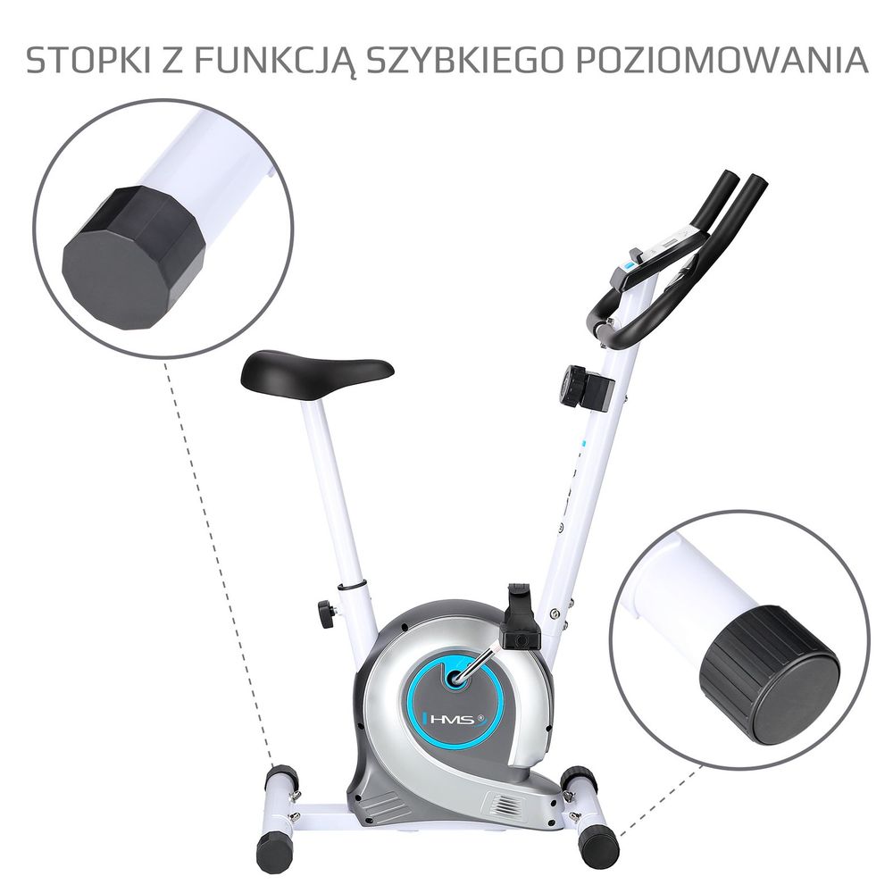M8750 bijeli magnetni stacijski bicikl hms slika 2