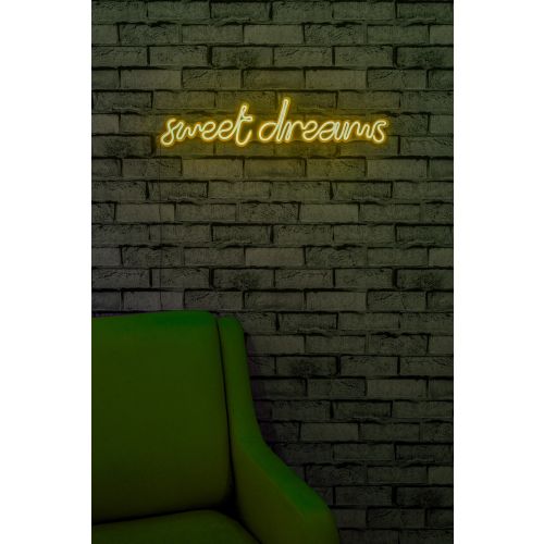 Wallity Ukrasna plastična LED rasvjeta, Sweet Dreams - Yellow slika 12