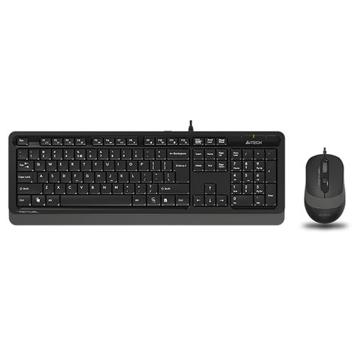 A4 TECH F1010 FSTYLER USB YU siva tastatura + USB sivi miš slika 1