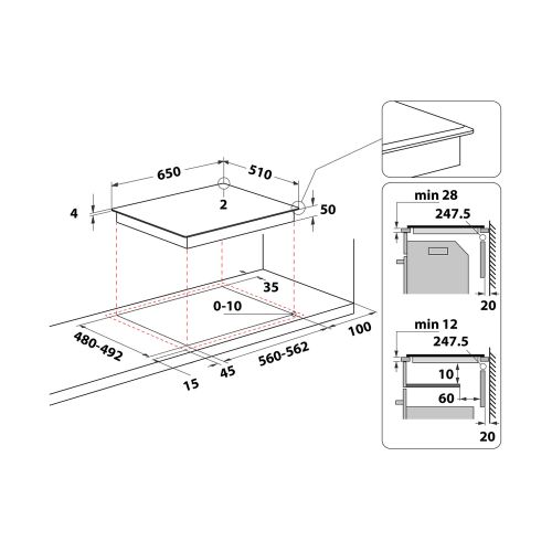 Whirlpool WFS4665CPBF Ugradna indukciona ploča slika 7